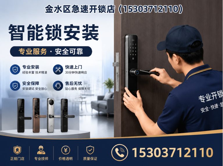 郑州航空港经济综合实验区智能锁安装展示图